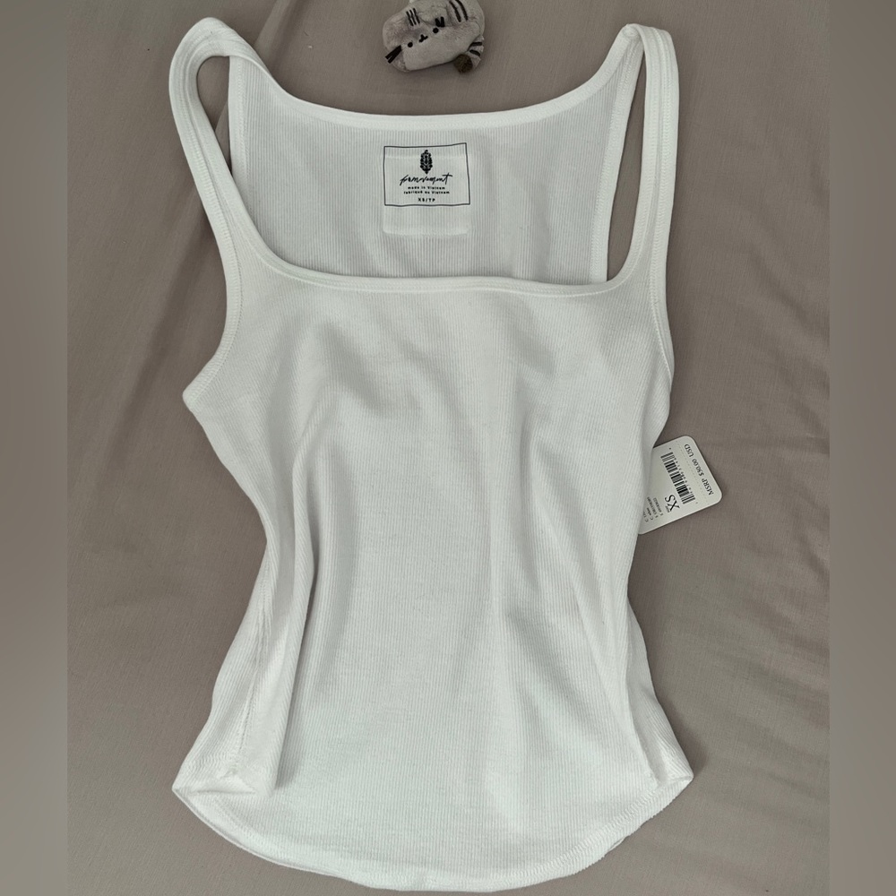 white free people tank xs